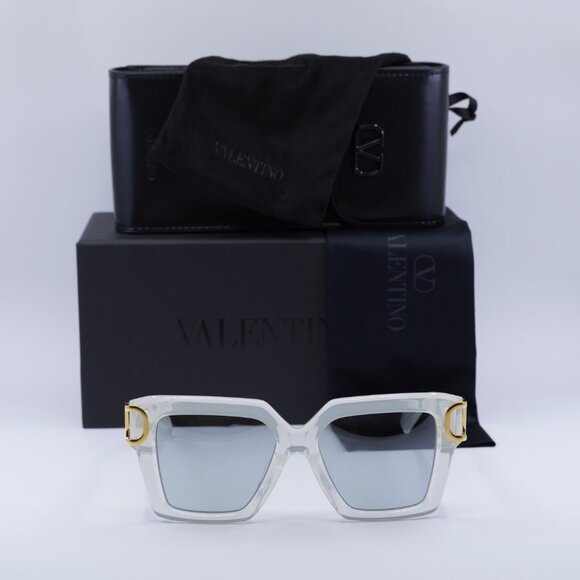 Valentino V-UNO VLS-107C Square Sunglasses - Transparent/Grey main image 6